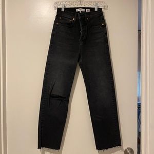 Women’s REDONE Black Jeans Size 25, Never worn